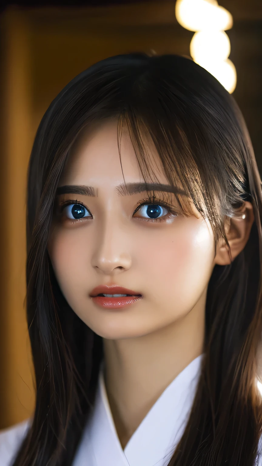 Yukata,(((32ｋ,Attention to detail,High resolution、masterpiece,Attention to detail,Ezvian everywhere,alone))),RAW Photos & Realistic atmosphere,美しい dark blue eyes,Mouth Details,Glossy Lips,Thin eyebrows,Soft white skin that shines in every detail、Detailed eyes