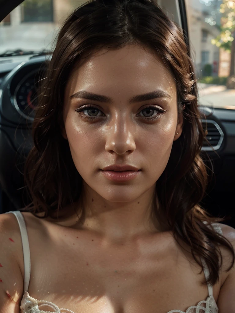 beautiful detailed eyes, beautiful detailed lips, extremely detailed eyes and face, long eyelashes, 1girl, boyfriend, inside car, selfi, instagram story, photorealistic, 8k, masterpiece, cinematic lighting, vibrant colors, romantic, intricate details, natural lighting, high quality, hyper detailed