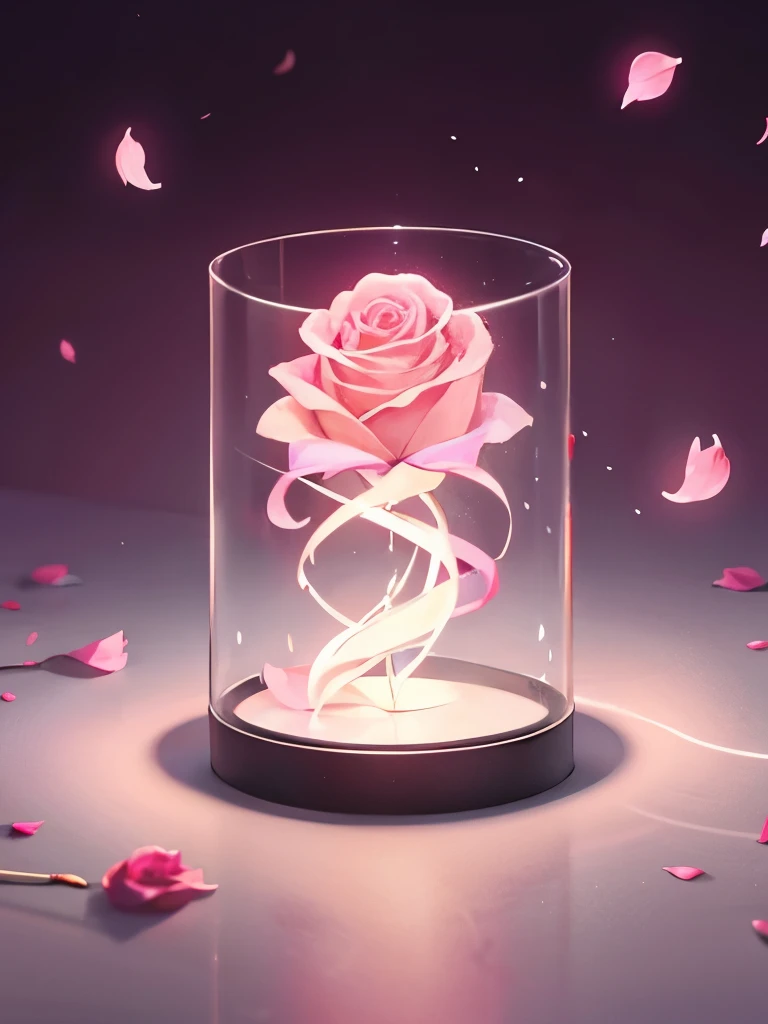 neon、wallpaper、Rose petals、scatter、pink、No people、simple、pinkneon、Light、蛍Light