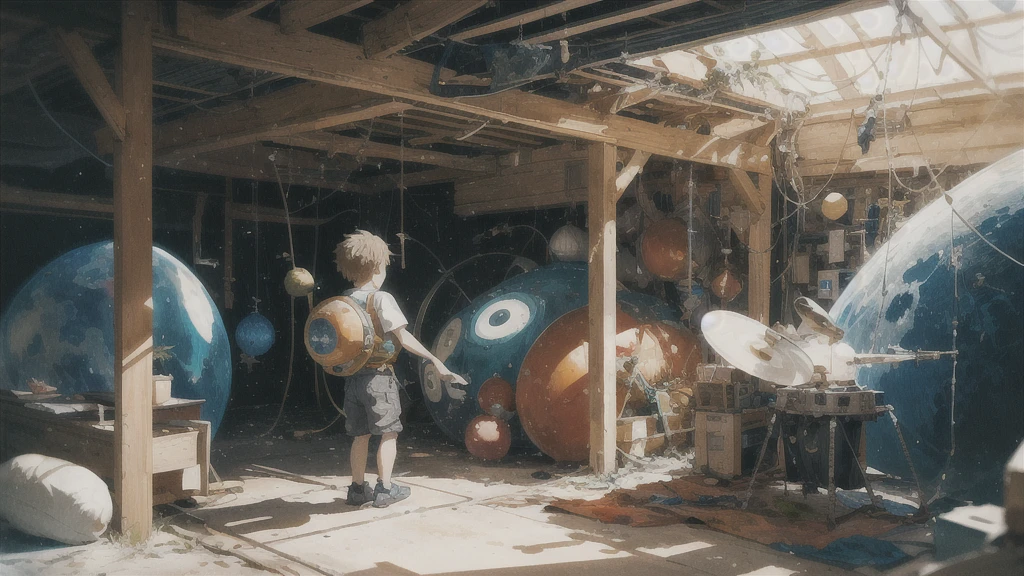 Summer vacation, Secret Base, Absurd, High resolution, Super detailed, (1 little boy:1.3),
Break Lomography, Analogue photography, Vibrant colors, Soft Focus, Light leakage, Dreamy atmosphere, Experimental charm, Nostalgic Charm BREAK Color Field Painting, large colored bands, abstract expressionism, Bold colors, Emotional impact, Atmospheric Depth, Minimalist Approach BREAK
, Space Exploration, Celestial Bodies, Astronomical phenomena, Scientific discoveries, otherworldly wonders