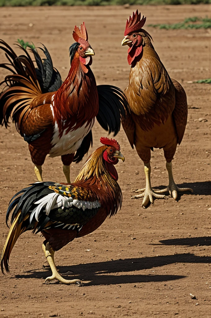 Image of fine roosters fighting for background 