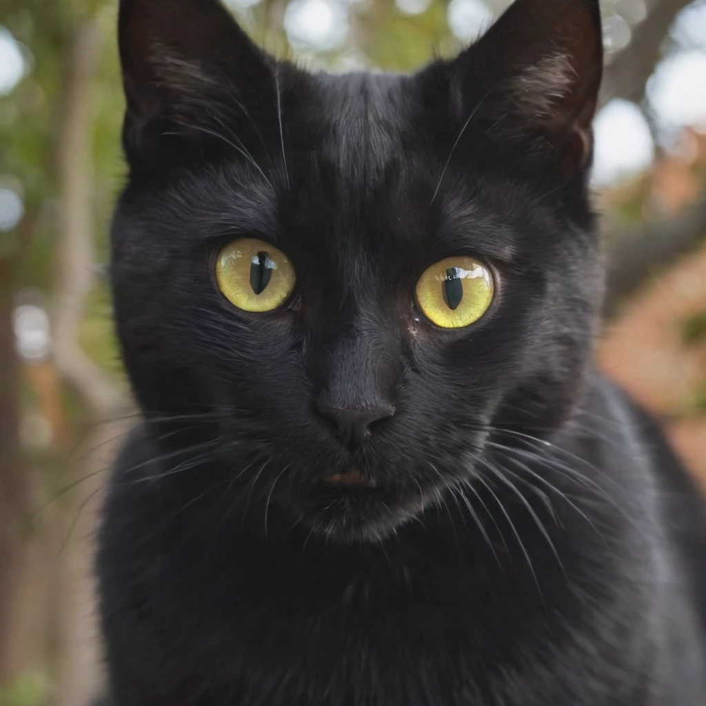 An animated meme image featuring a black cat engaging in a variety of random actions and displaying a wide range of facial expressions with vivid emotions. The cat’s sleek fur and bright eyes are detailed, showing its playful and mischievous nature. Each frame captures different scenarios: the cat pouncing, making exaggerated faces, reacting dramatically, and interacting with various objects. The background changes subtly, providing context to each action while keeping the focus on the cat’s expressive and humorous antics. The overall style is lively and captivating, filled with dynamic motion and comedic effect.
