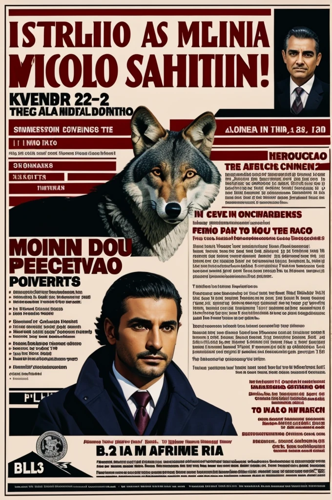 advertising poster with the name Shéin Wolf in Mexico November 2nd auditorium bb in Spanish please