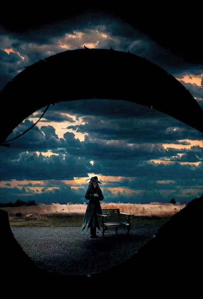 In the twilight of an autumn evening, under lead clouds, one feels the unbearable weight of loneliness. The leaves, torn by the wind, circle in a sad dance, as if crying along with a lonely heart. An old bench in an empty park, forgotten by everyone, as a symbol of hopelessness and melancholy. Silence weighs on your chest, and the world seems gray and cold, as if time itself has stopped in this melancholy moment. Life, like a bottomless abyss, absorbs the last sparks of hope, leaving only a dramatic emptiness.