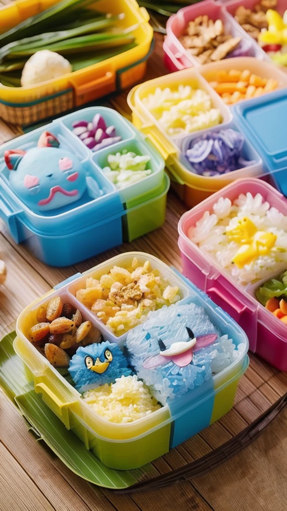 Lunch box photo、Pokémon character bento、cute