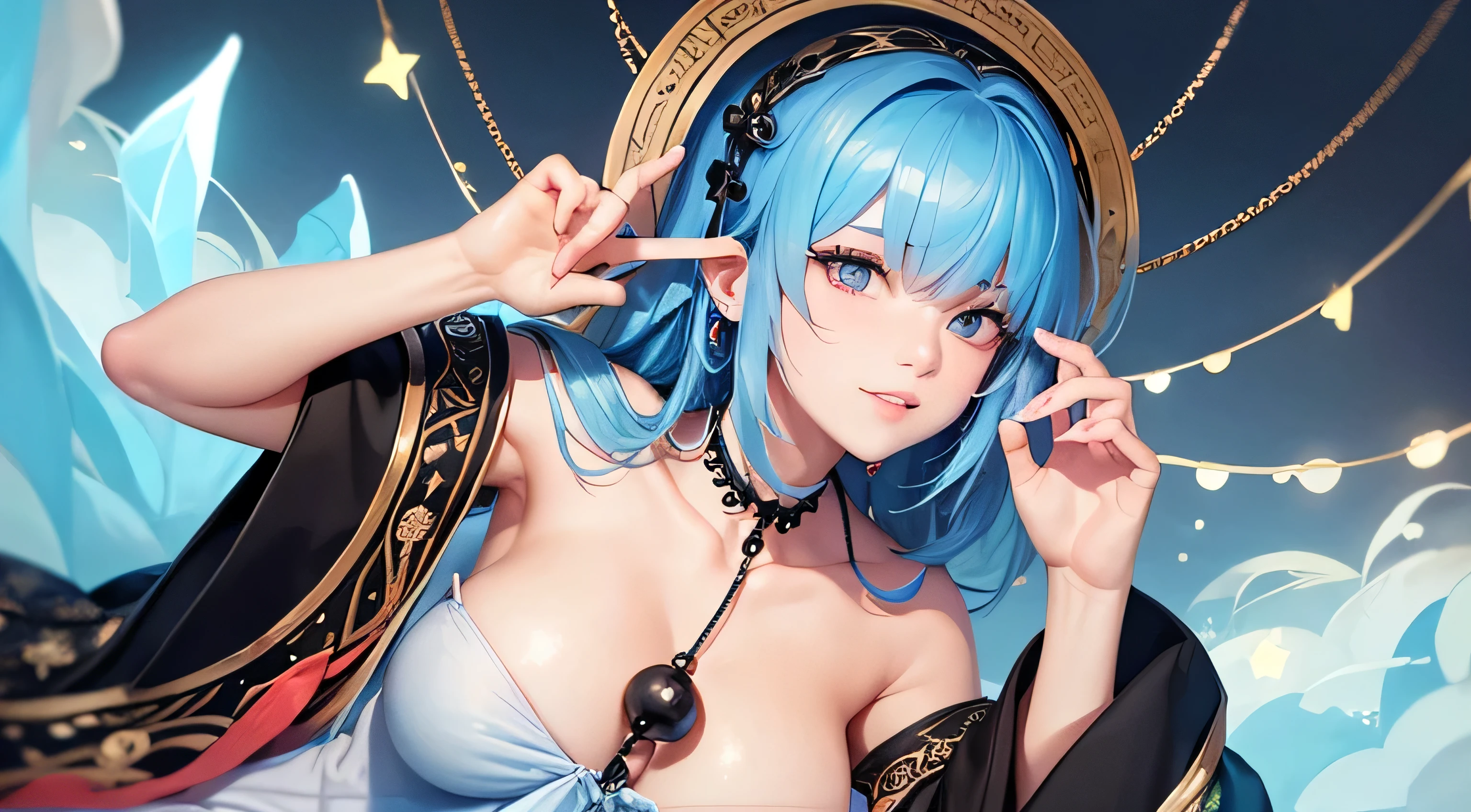 Please depict a dignified fortune teller.