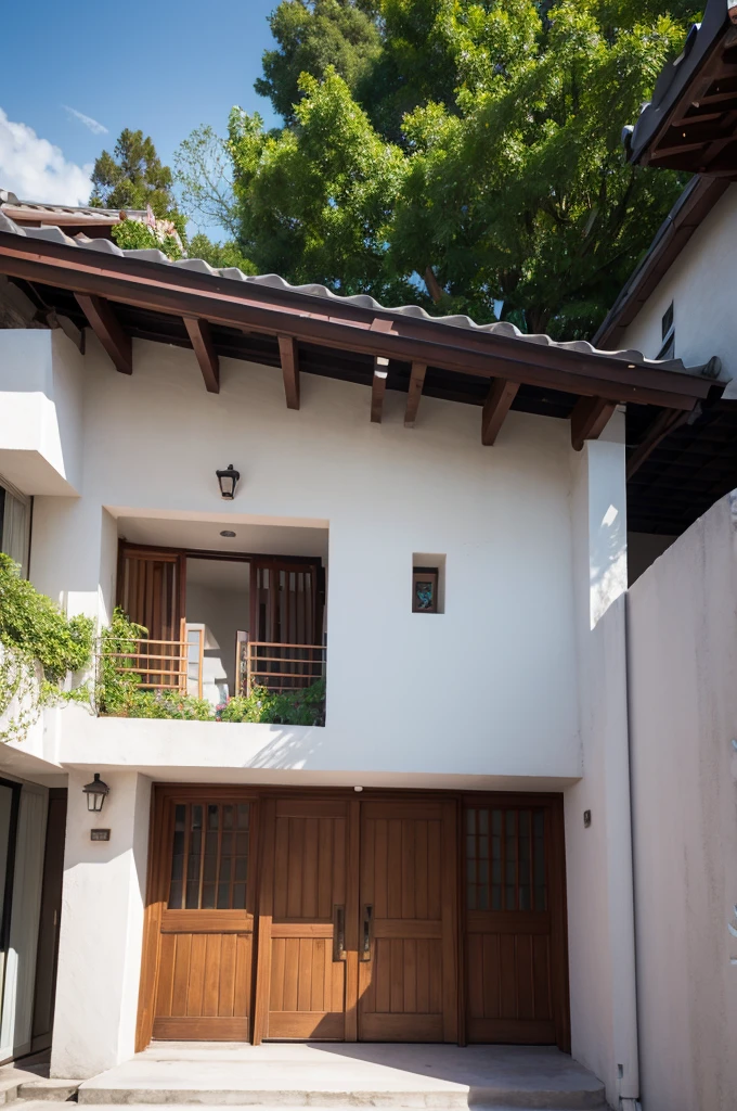 External ,Vietnamese House, rooF, window, Cloron, Planting around buildings, Clean design, Concrete color laminate wall, view, High-end, Realistic Photography, bright, sharp, Unique details, Award-winning photography , Canon EOS 5D DSLR Mark IV, F/ 6, ISO 100, 1/ 250 sec, soFt natural light, best quality, Ultra-high resolution