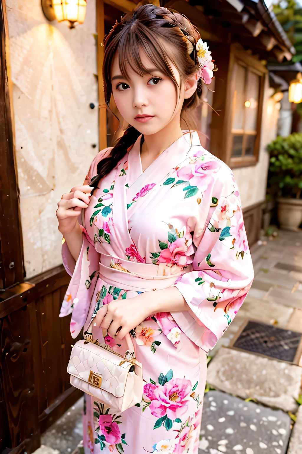 Beautiful woman, (Wearing a pink floral dress_Clothes: 1.3), holiday, Kanazawa Prefectural Government,
Good move, 4K, High resolution, masterpiece, Highest quality, head: 1.3, (((Hasselblad Photos)), big, Fine skin, Sharp focus, (Cinema Lighting), night, Soft lighting, Dynamic Angle, [:( Detailed aspect: 1.2]: 0.2], outside,