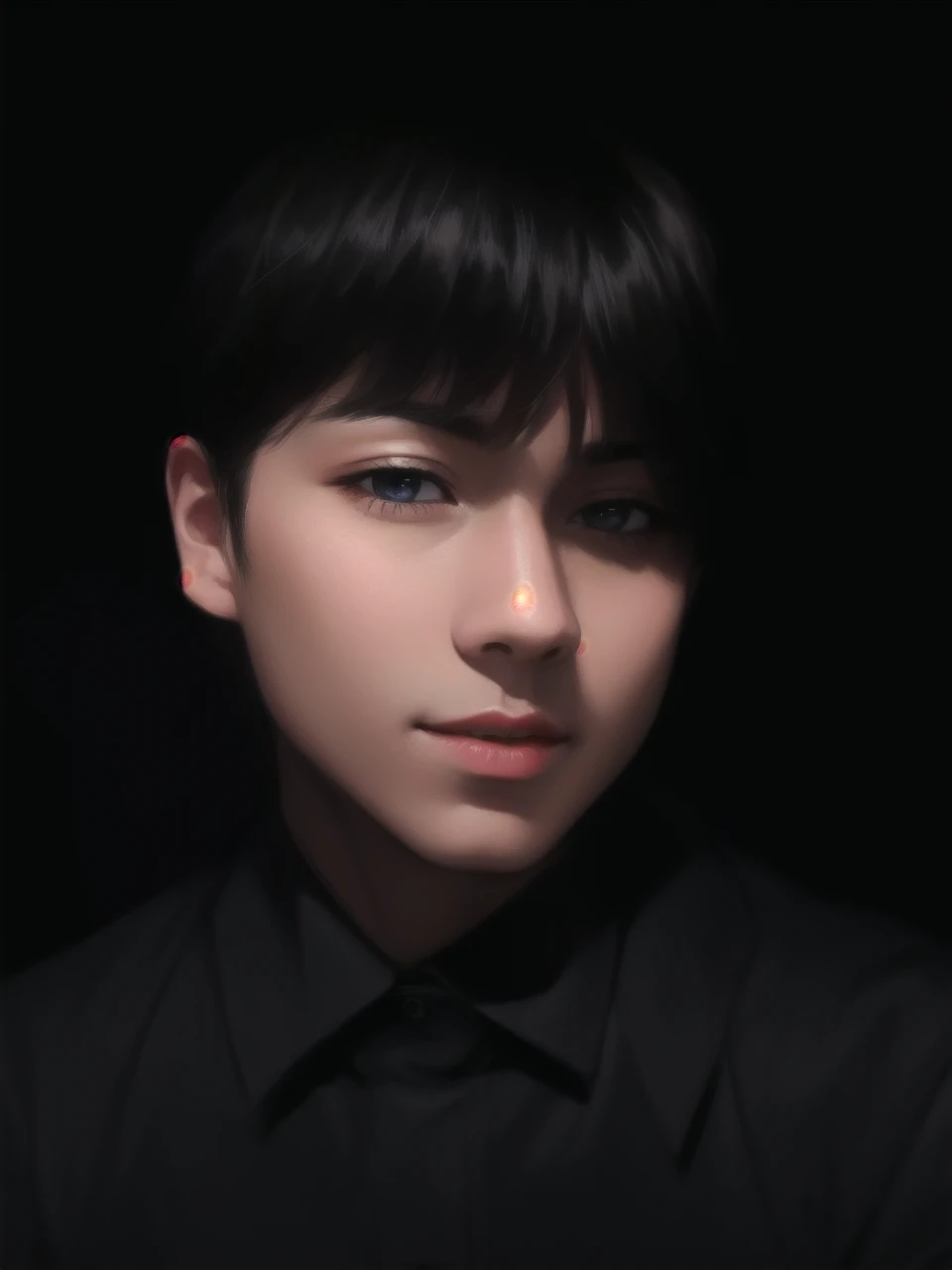 masterpiece, best quality, highres, high quality, 1boy, solo, male focus, multicolored hair, realistic, colorful background, (2D:1.2),(flat color:1.2),(colorful:1.4), floating,