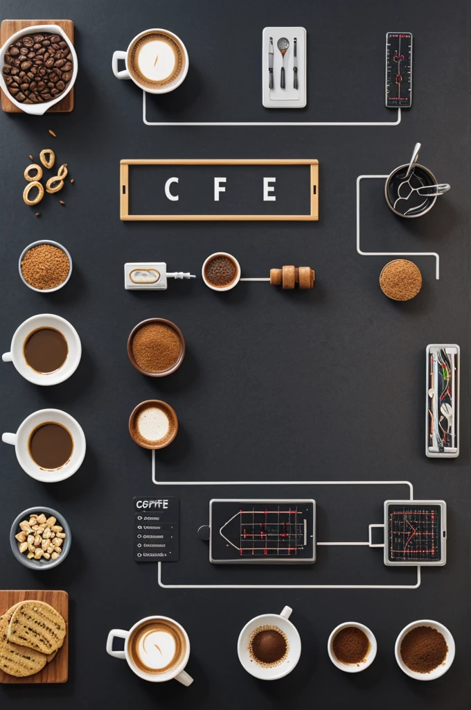 Electrical circuits in food engineering coffee transformation 