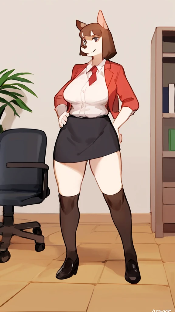 Solo, female,Colleen,(by bebebebebe), bottomheavy,Road Rovers,office skirt