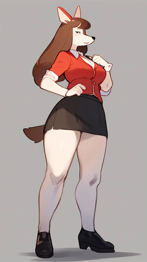 Solo, female,Colleen,(by bebebebebe), bottomheavy,Road Rovers,office skirt