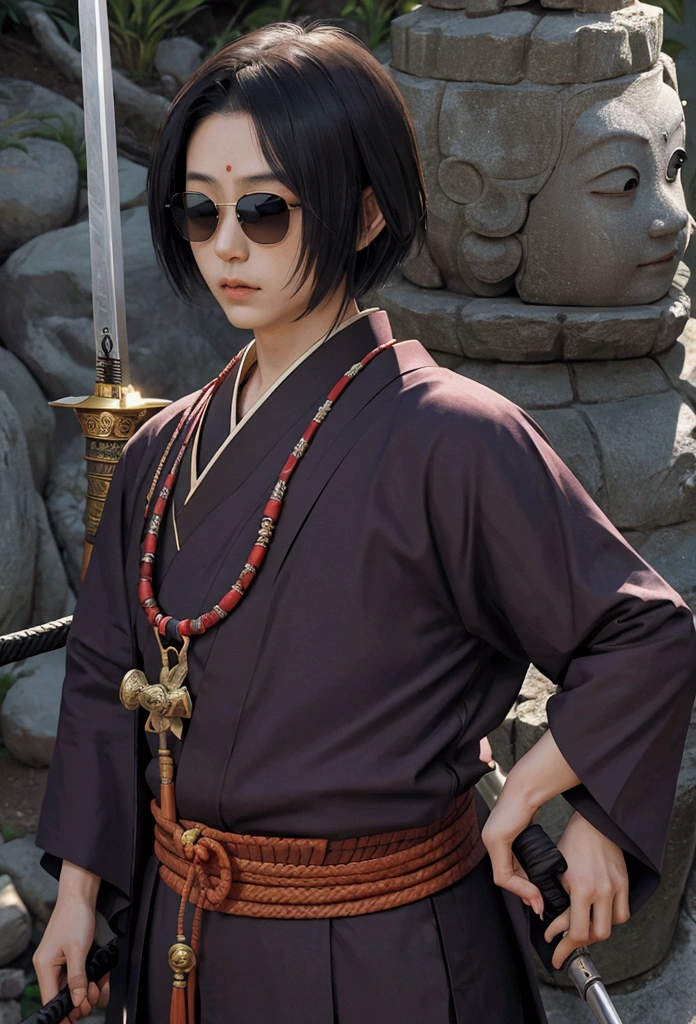 Japanese 、Small、Expert、strongest、sunglasses、Buddha、Myo-o、Law sword