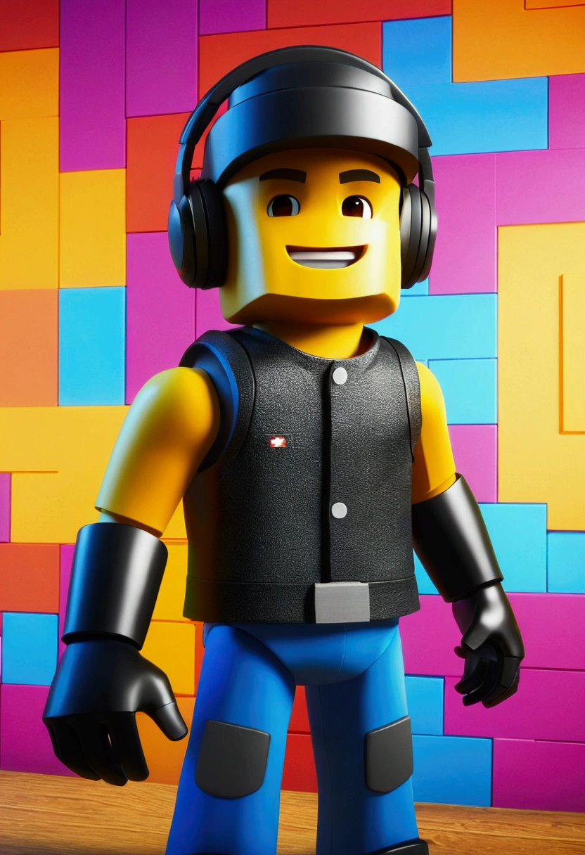 ((Best quality)), ((masterpiece)), (detailed), Roblox, videogame. character
