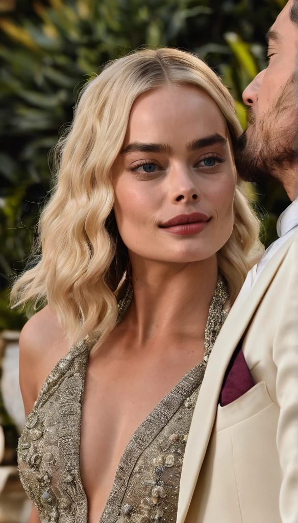 Modelo Francisco Lachwolski e Margot Robbie como casal 