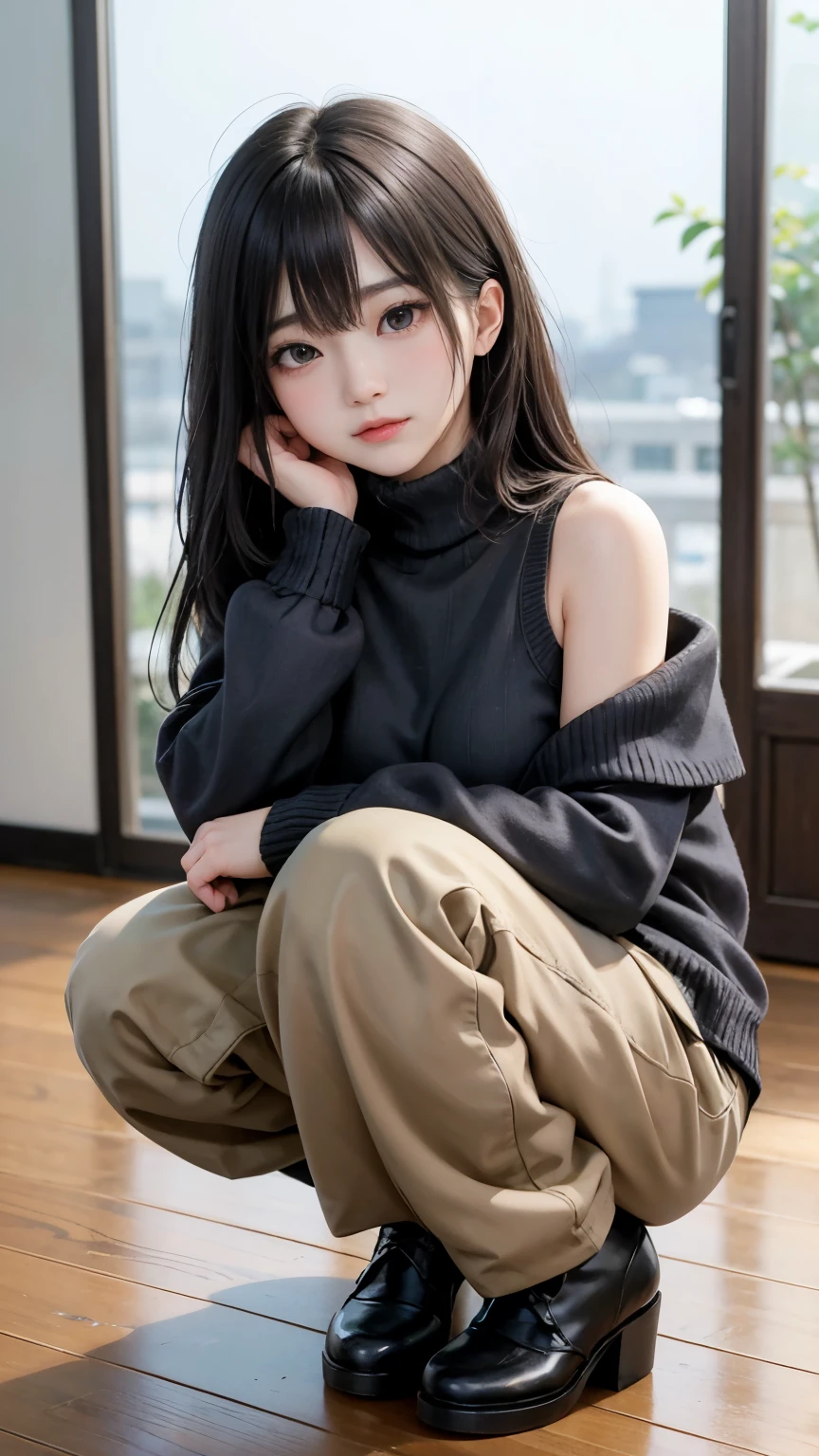 (最高qualityのディテール)、Realistic、8K Ultra HD、High resolution、(One Girl:1.2)、The 超detailedな、高qualityのテクスチャ、Intricate details、detailed、非常にdetailedなCG、高qualityの影、detailed 美しく繊細な顔、detailed 美しく繊細な目、Written boundary depth、Ray Tracing、20th Generation、Cute K-Pop Girls、(The Face of Ulzan in Korea)、Thin face、(Urzan-6500-v1.1:0.6)、PurerosFace_v1、Glowing Eyes、Perfect body、 Viewer Display、(最高qualityのディテール:1.2)、Realistic、8K Ultra HD、High resolution、(One Girl:1.2)、The 超detailedな、高qualityのテクスチャ、Intricate details、detailed、非常にdetailedなCG、高qualityの影、detailed 美しく繊細な顔、detailed 美しく繊細な目、Written boundary depth、Ray Tracing、20th Generation、Cute K-Pop Girls、(The Face of Ulzan in Korea)、Thin face、(Urzan-6500-v1.1:0.6)、cheek、Glossy Lips、、High resolution, Best image quality, 最高quality, Realistic, 超detailedな, Photo realistic, 4K 8K Ultra HD Full Color RAW Photos, Fujifilm(Medium format), Hasselblad, Carl Zeiss, Incredible dynamic range photography(utility_art:Smooth-768:1.1),High resolution, High pixel count, 明確なdetailed, Clear images, Natural color reproduction, Noise Reduction, High fidelity, quality, Software Improvements, Upscaling, Optimized Algorithms, Professional-level retouching,
1. Oversized coat:
The coat is、Choose an oversized design that covers from shoulders to knees.。Color is classic navy or black、or warm khaki or beige, hang on.、Choose colors that match the season。
2. Knitted sweater or turtleneck:
To protect yourself from the cold、Knitted sweater or turtleneckを選択してください。Match the texture and color of the knit to the coat.。
3. Wide leg pants:
For pants, Choose a wide-leg design、Combines ease of movement and style。Denim in dark tones or black trousers will look good.。
4. Knee-high boots:
What is included in an oversized coat、足首からふくらはぎまでカバーするKnee-high bootsとの組み合わせ。Boots are black or dark brown and chic.、Gives a stylish impression。
5. accessories:
シンプルなゴールドまたはシルバーのaccessoriesを選択してください、Add elegance to your outfit。for example、Long necklaces and large earrings are recommended.。
6. Handbags:
Handbags、Choose a color that matches the tone of your outfit.。Shoulder bags and tote bags are convenient and stylish。
7. Compensateと髪型:
Compensate, Choose natural colors that flatter your skin。Wavy Hair、By creating loose curls、Appeal to softness。