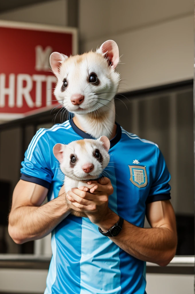 Ferret with Argentina shirt