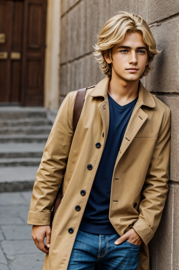 Compas style animated blonde boy