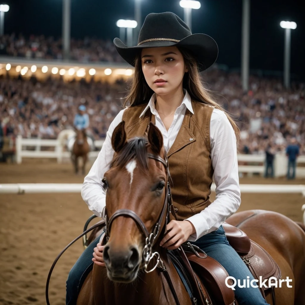Keep the girl, don&#39;t change anything about it.
Just fix the mare and the small head