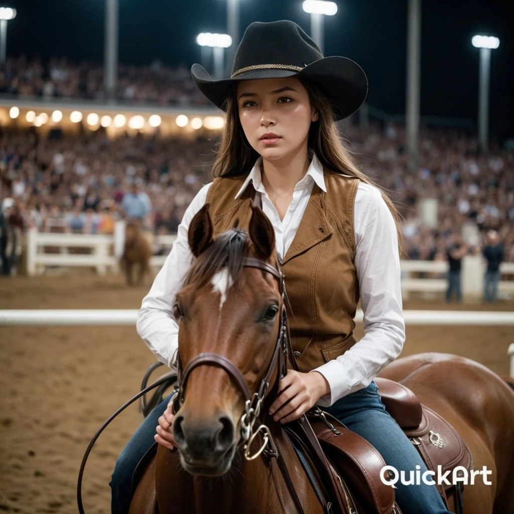 Keep the girl, don't change anything about it.
Just fix the mare and the small head