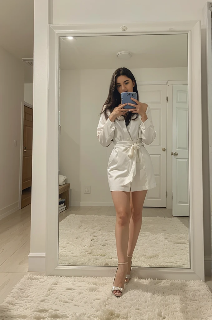Self, mirror, ful dressed
