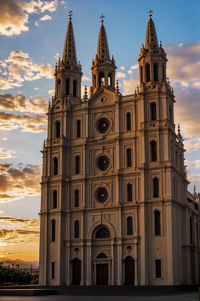 El Socorro Santander, Co-Cathedral Basilica of Our Lady of Socorro, sunset