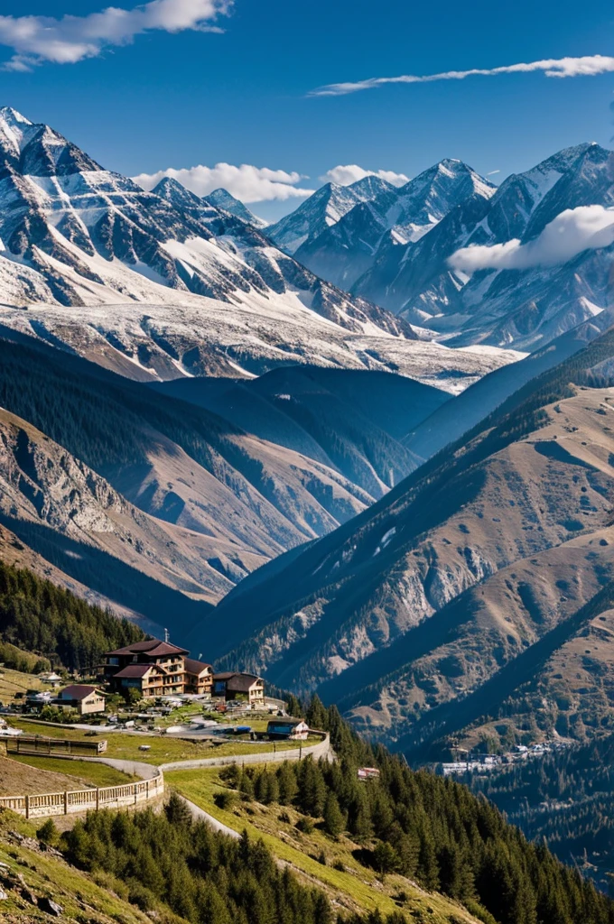 65 houses mountainous place