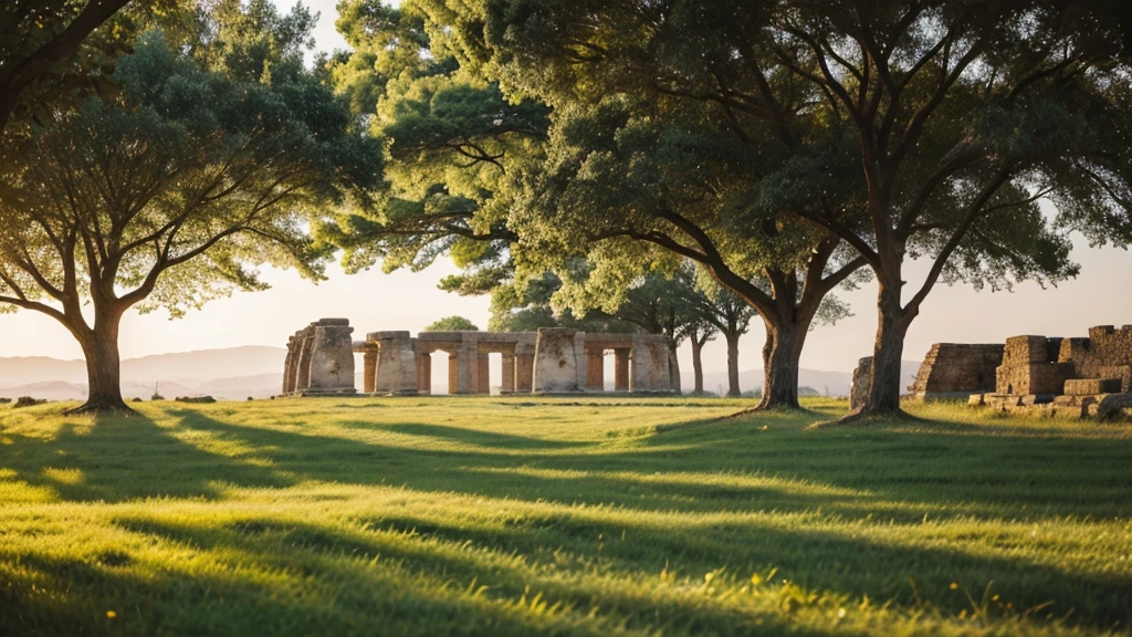 Scenes of serene landscapes and ancient Stoic philosophers
