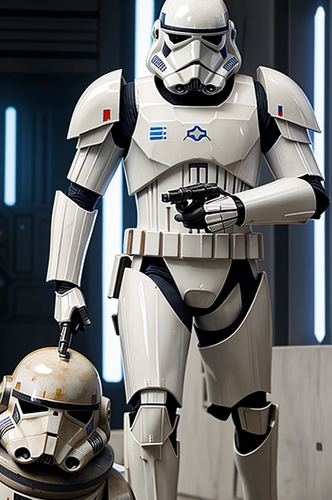 Clone trooper combined with droids