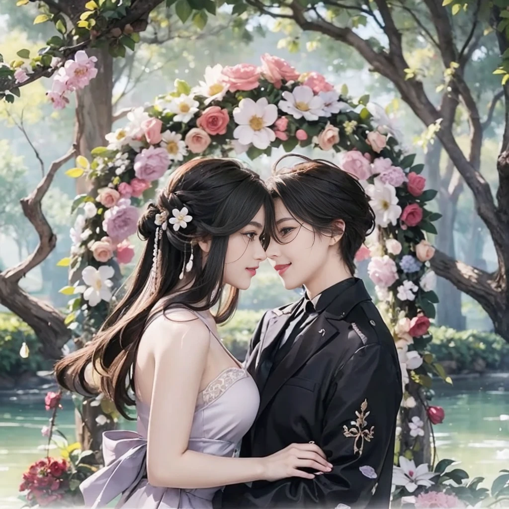 A beautiful girl，Smile，Regular facial features，Trendy clothing，Fashion brand dress，Best picture quality，High quality and exquisite details，Perfect body proportions，high resolution，Looking at the camera，Standing，Rich details，Big breasts。