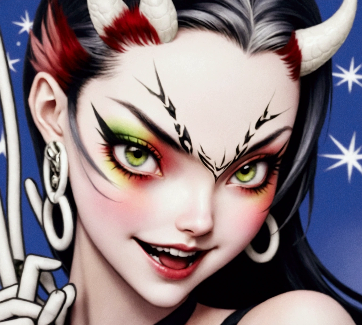 The drawing style should resemble that of Illuxxtrandy, with exaggerated  and c - SeaArt AI