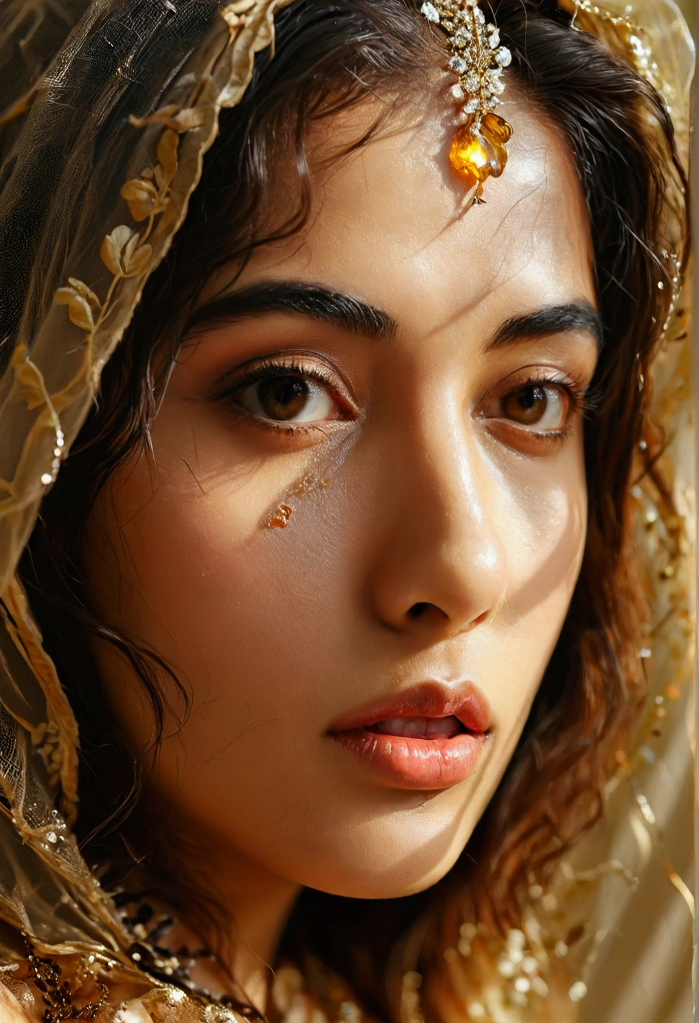 Urfi javed nude pic with long tick hair and smashing her two and moaning