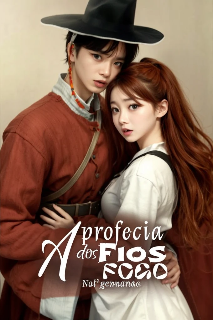 Free cover, both are surprised by each other's presence, a giant orange is behind them both