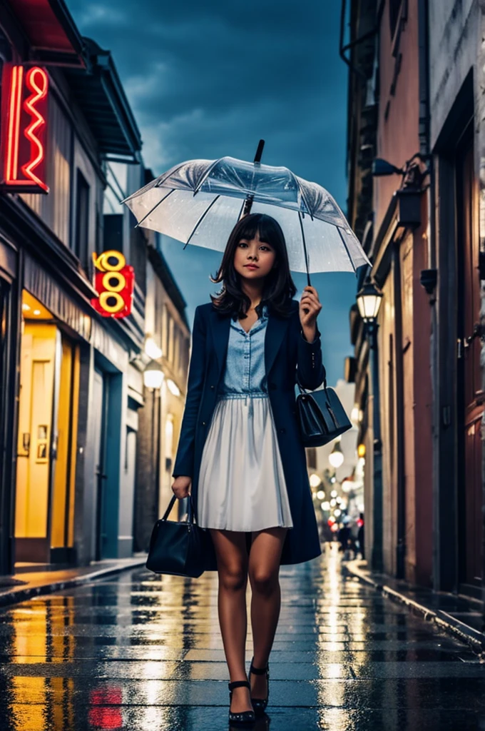 A girl with umbrella