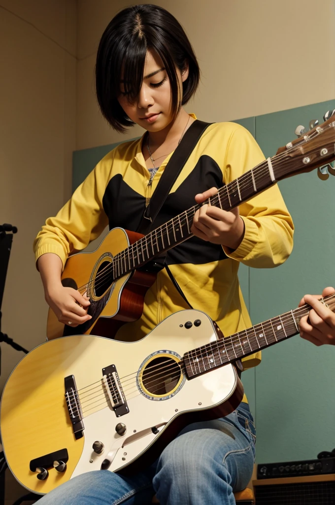 Psyduck playing guitar 