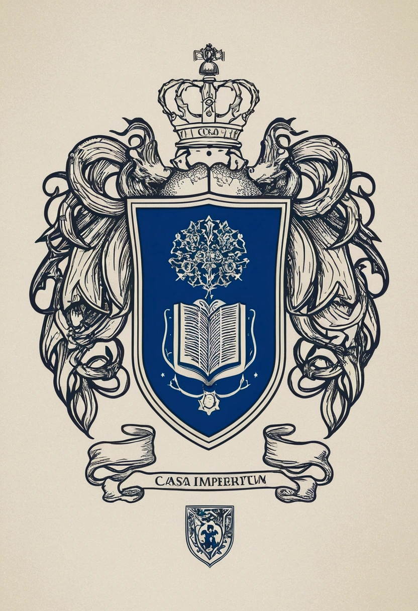 Make a university crest design for the Casa de Imperium University