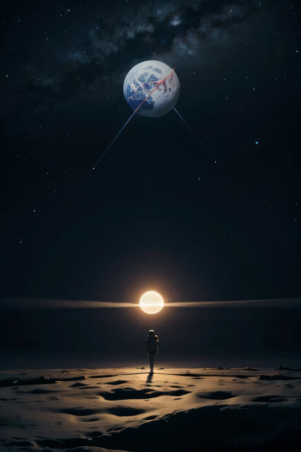 CREATE A SCENARIO WITH A MOON AND NASA 