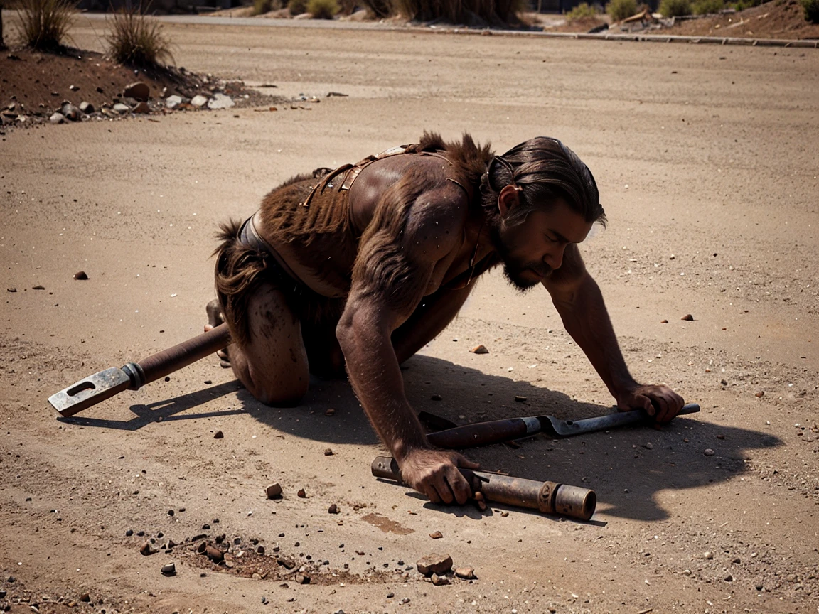 A rust-covered monkey wrench lies forgotten, its surface grimy and worn from years of hard use. In a stunning photograph, every crack and speck of dirt is captured in exquisite detail, showcasing the tool's rugged appearance. Despite its age and neglect, the wrench still exudes a sense of rugged functionality, ready to tackle any job thrown its way. The image skillfully conveys the beauty found in the ordinary, inviting viewers to appreciate the simple yet intricate nature of everyday objects
