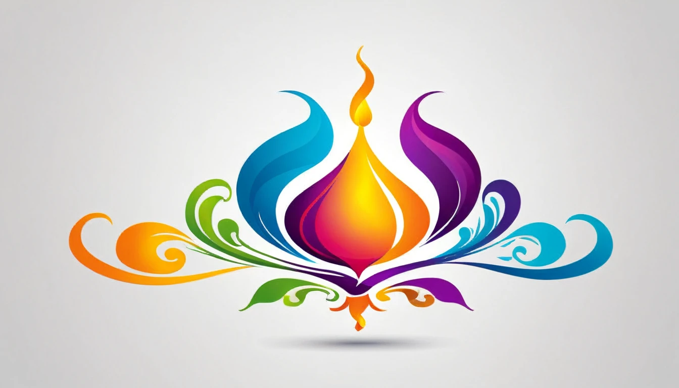 create a magic lamp rounded logo