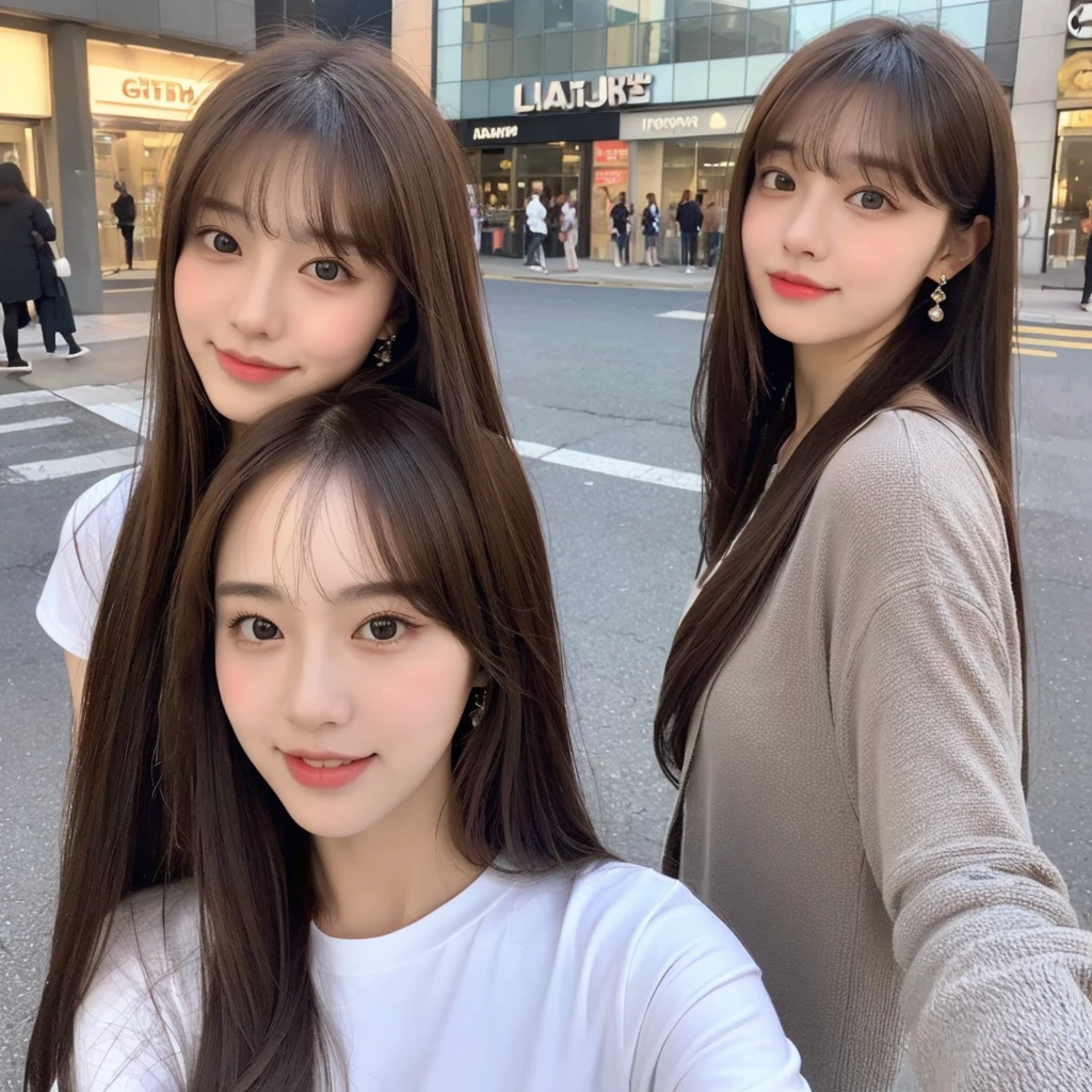 (8k、Raw photography、top-quality、masuter piece:1.2)、Ultra-detail、ultra res、(realisitic、rialistic photo:1.37)、portlate、high-definition RAW color photography、Professional Photography、highly detailed and beautiful、ighly detailed、8k Picture Wallpaper、amazing detailed、huge filesize、Official art、Highly detailed CG Unity 8k wallpapers、highly detailed beautiful girl、extra detailed face、extremely detailed eye、highlydetailed skin、extremely detailed fingers、highly detailed nose、very detailed detailed mouth、Perfect Anatomy、highly detailed back ground、Highly detailed clothing、1 girl、(18:1.2)、Teen、Cute s、famous Japan idol、cute little、Realistic body、、white-skinned、glistning skin、Slim body、Handsome body、brown haired、short constricted curly hair、(Blunt bangs:1.2)、A smile、kawaii、zora々Right、kawaii faces、Lifelike face、Delicat eyes、Sauce order、White T-shirt、skirt by the、earrings、Looking at the camera、cowboy shot、front facing、Standing、contrapo, high street, public, Dynamic Lighting,No bangs、Center Part、Korean style,wearing a cute cat costume
