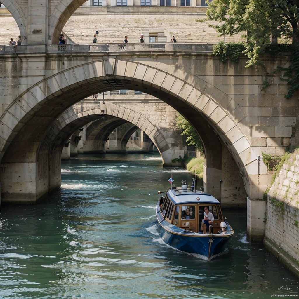 The Seine with Homer Simson