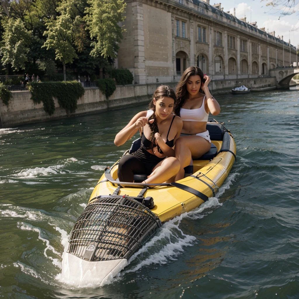 The Seine with Homer Simson