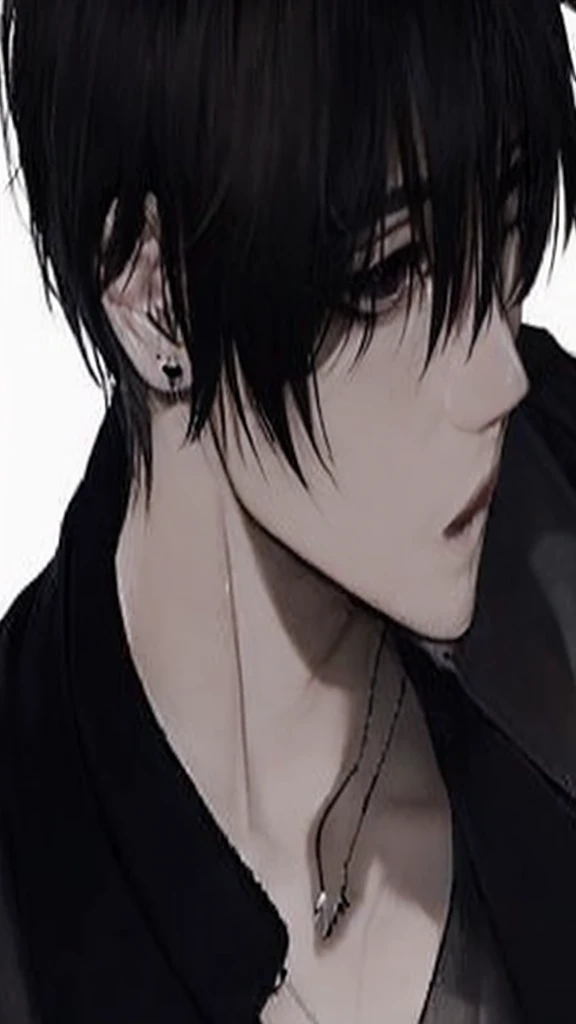 Black Hair, Wolf Cut,