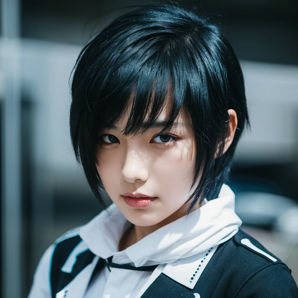 Black Hair, Wolf Cut,