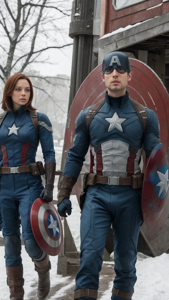 Captain America and winter soldier 