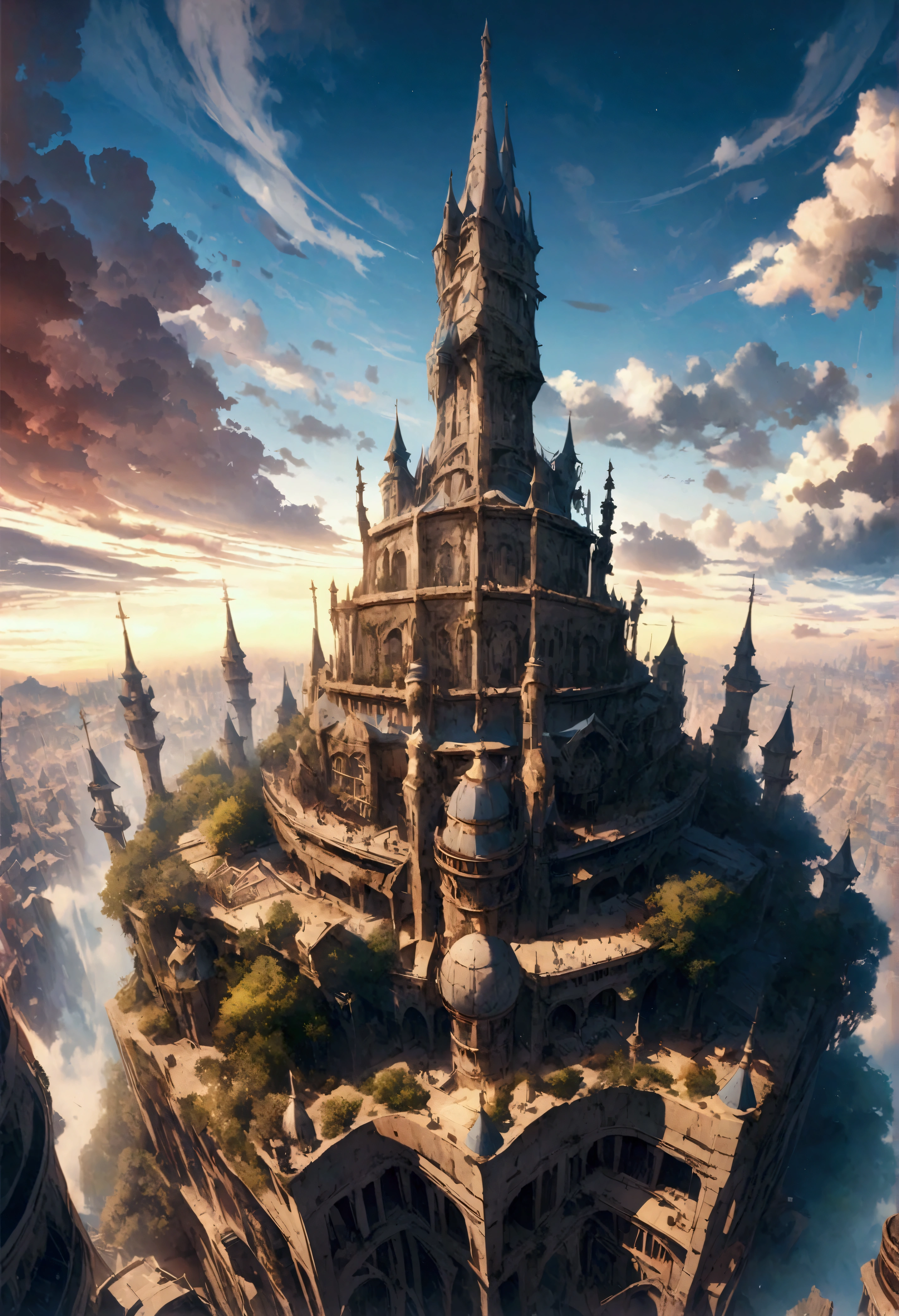 tower to the sky ,fractal