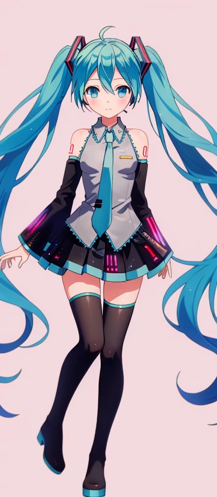 Young Hatsune Miku、skirt、Photograph the subject from below、Low Angle、Spread your legs、Pussy、Big Breasts、striped panties、Being raped、Having sex