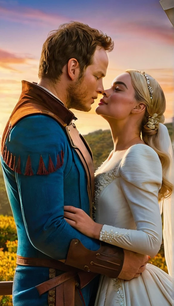 Chris Pratt e Margot Robbie como casal