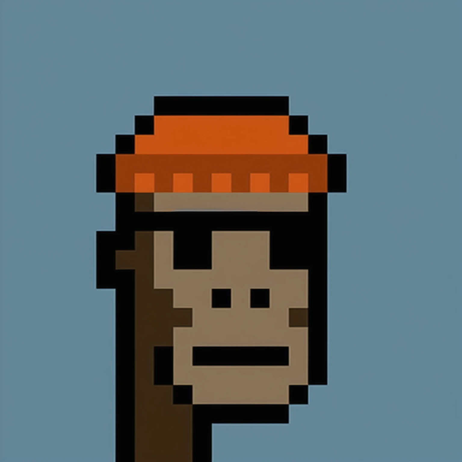 a close up of a person with a baseball cap on, bored ape nft, donkey kong, 2 d sprite, clever monkey with a long knife, character with a hat, archwizzard in a hat, monkey, pixel art sprite, 8bit, 8 bit, bored ape, pixel art animation, 8-bit, 8 - bit