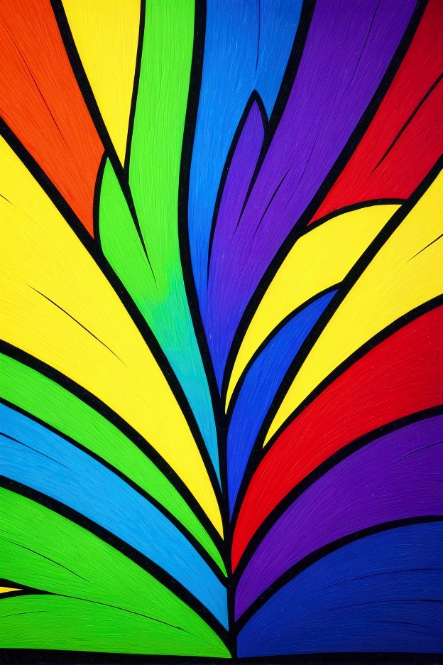 (best quality,4K,8k,highres,masterpiece:1.2),Ultra-detail,Realists,photoRealists,photo-Realists:1.37,bright colors,sharp lines,Comic-Stil,asymmetrical heart,Rainbow filling